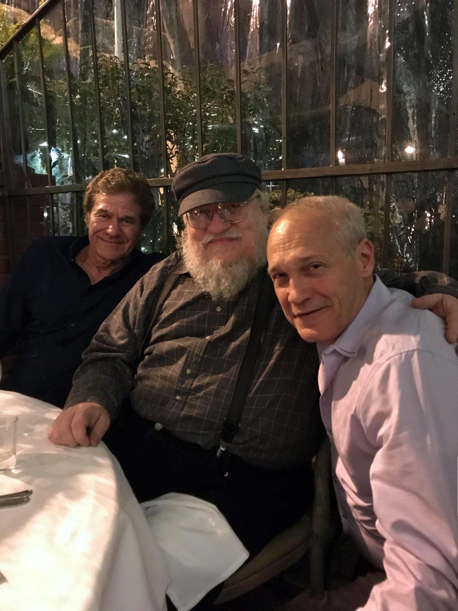 Ron Koslow, George R. R. Martin, and Jay Acovone
